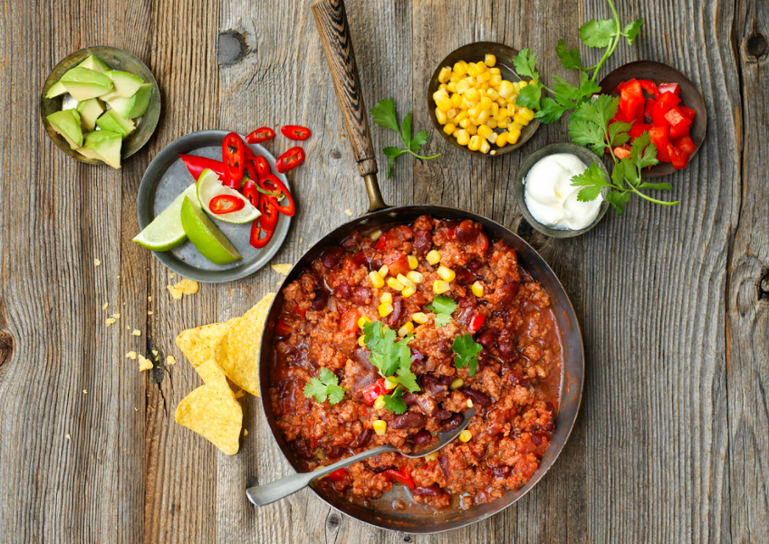 CHILI and BAKED POTATO BAR !